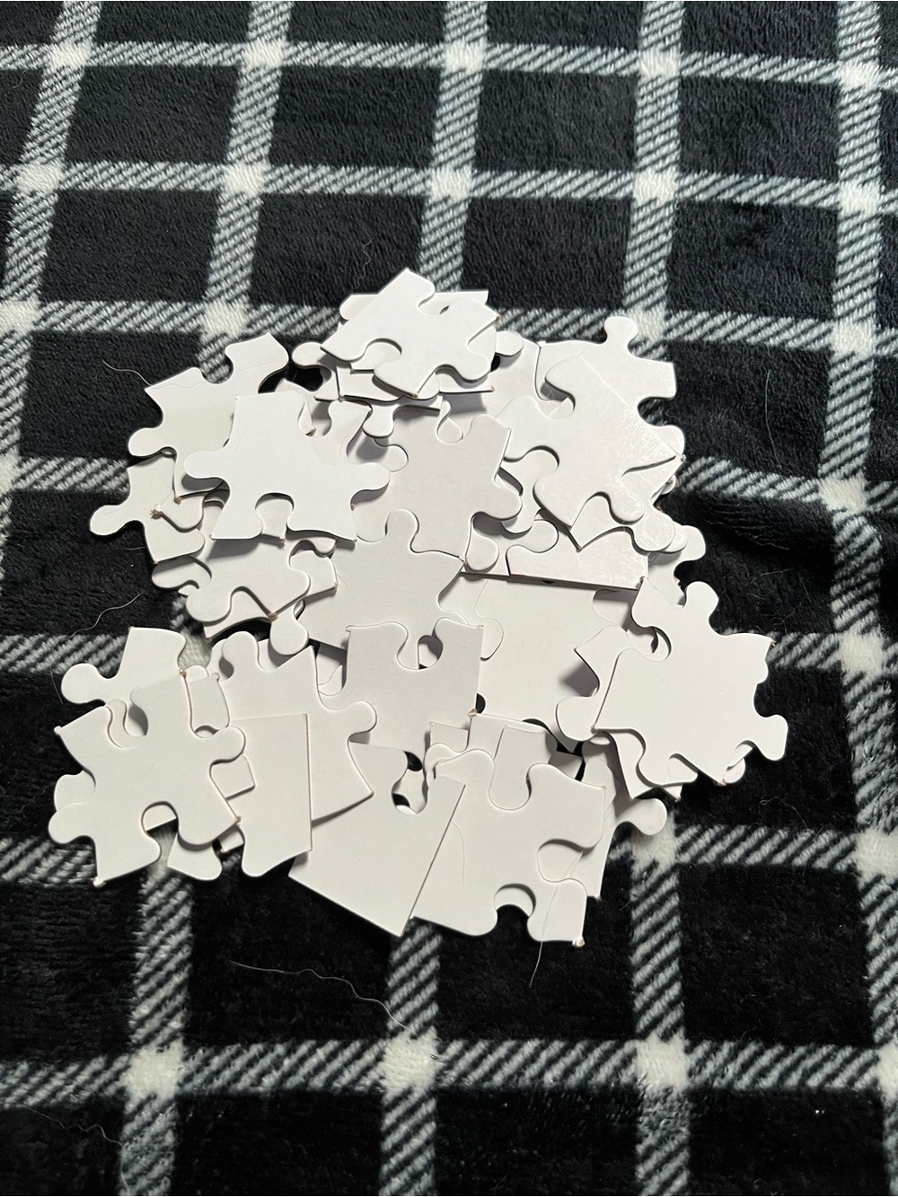 Blank White Puzzle Pieces for DIY Party Crafts - Unbranded
